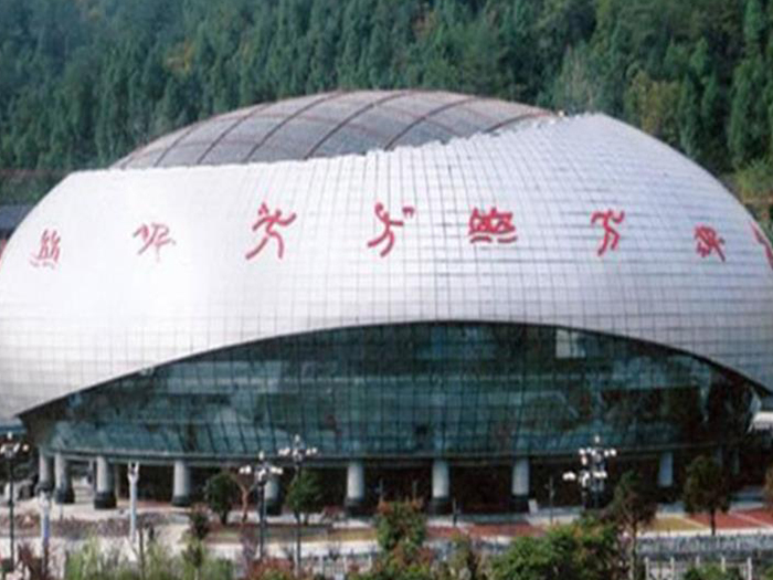 天水体育中心球形网架加工安装